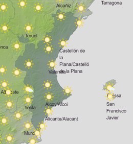 El tiempo en la Comunitat Valenciana para este sábado 5 de septeimbre