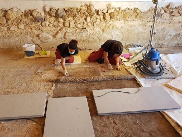 Comienzan las obras de restauración en el yacimiento de La Malena, en Azuara