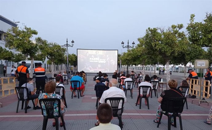 Una de las sesiones de Cine en el Pueblo