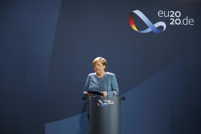 Angela Merkel en una reciente comparecencia en Berlín