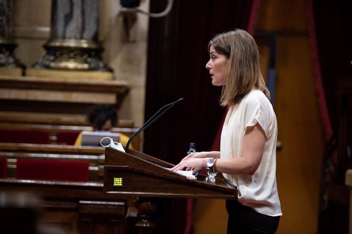 La presidenta de Catalunya en Comú Podem en el Parlament, Jéssica Albiach.
