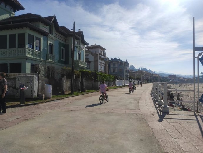 Playa de Ribadesella, Asturias.