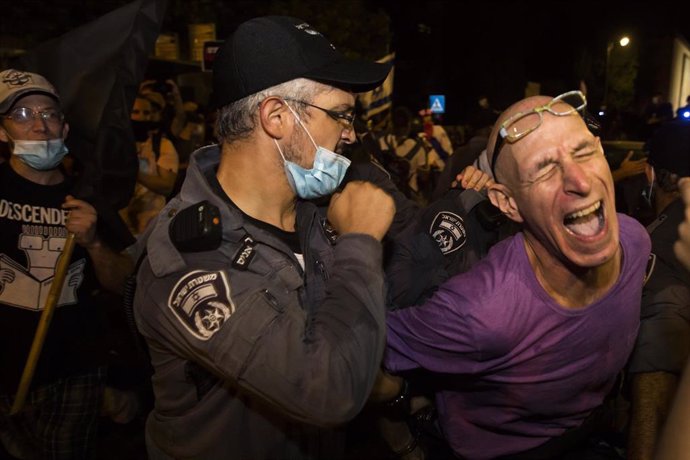 Protestas contra Netanyahu en Jerusalén