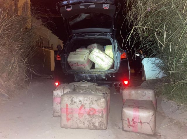 Droga intervenida en una operación de la Guardia Civil en Estepona