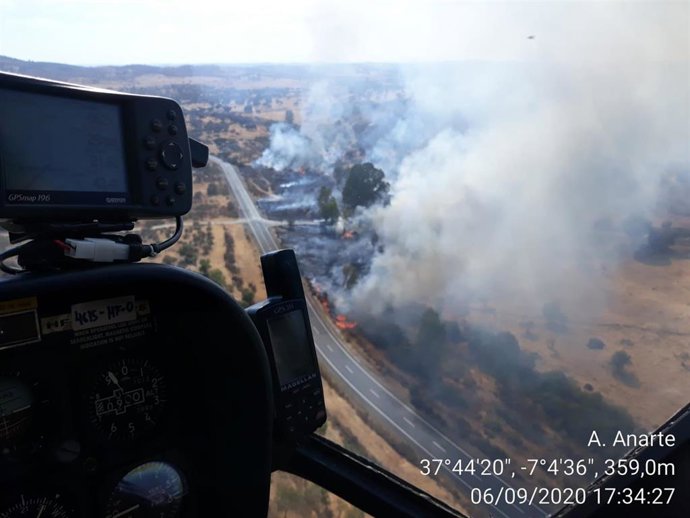 Incendio de Cabezas Rubias