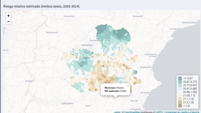 Nota Uclm. Un Estudio Analiza Los Patrones Geográficos Y Temporales De La Mortalidad En Castilla La Mancha A Nivel Municipal En El Período 2003 2014