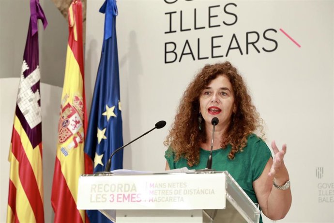 La portavoz del Govern, Pilar Costa, en el Consell de Govern.