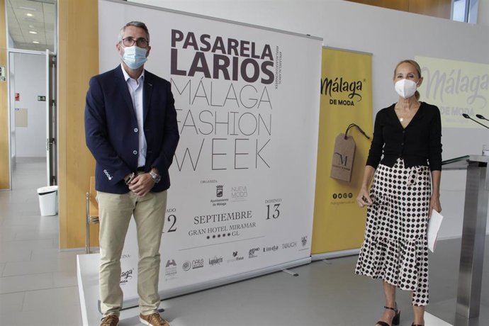 El vicepresidente primero y responsable de Málaga de  Moda, Juan Carlos Maldonado, en la presentación de Pasarela Larios Málaga Fashion Week