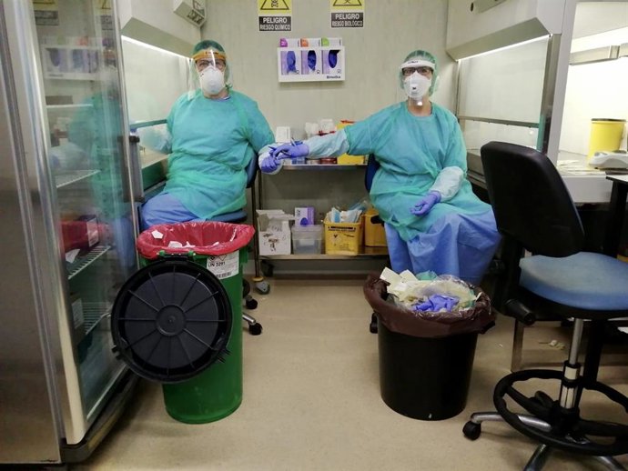 Laboratorio del Hospital Universitario Torrecárdenas, en Almería
