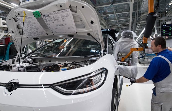 Producción del ID.3 de Volkswagen.