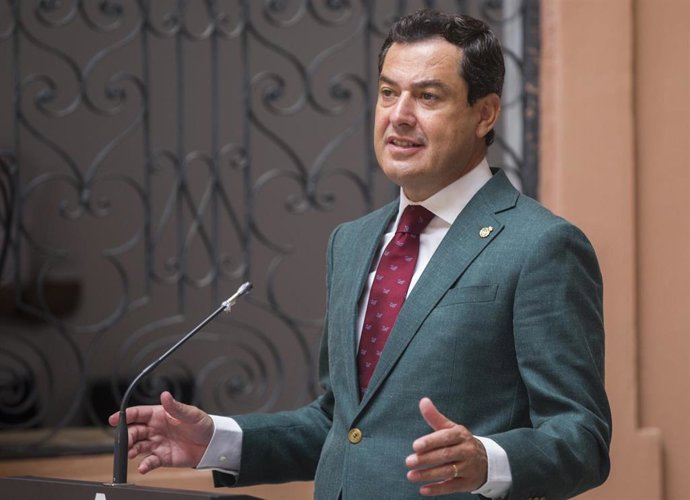 El presidente de la Junta de Andalucía, Juanma Moreno