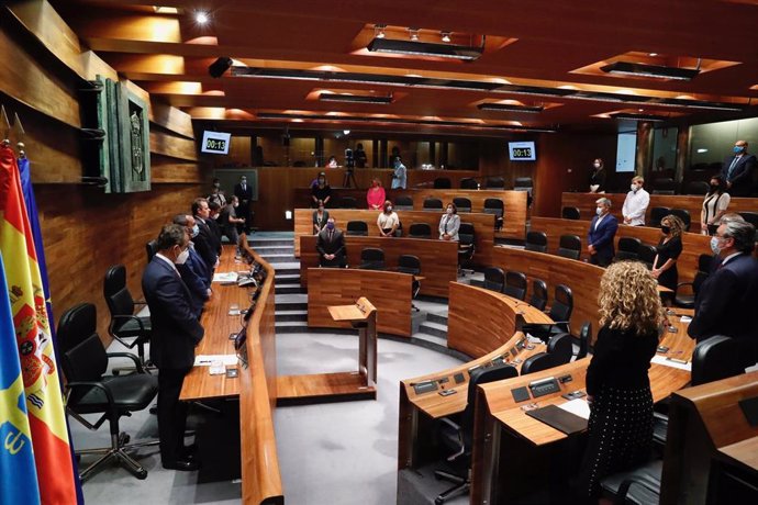 Pleno institucional de la Junta General con motivo del Día de Asturias 2020
