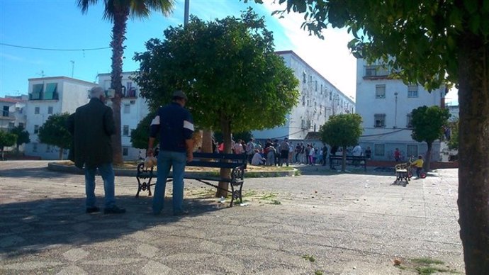 Plaza de la barriada de Santa Isabel