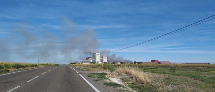 Incendio cooperativa Cobadu en Zamora
