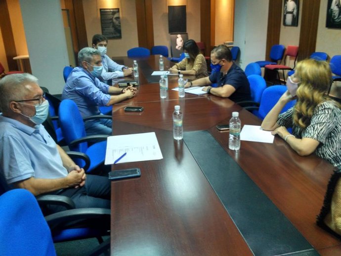 Reunión con el alcalde de Andújar sobre el nuevo curso escolar.