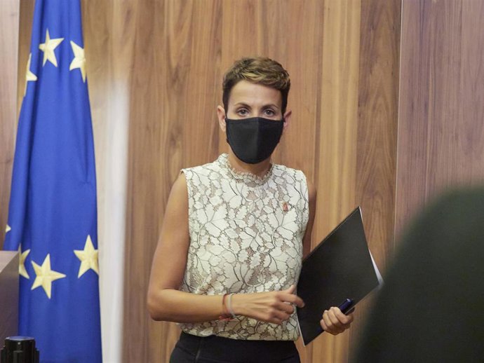 La presidenta de Navarra, María Chivite.