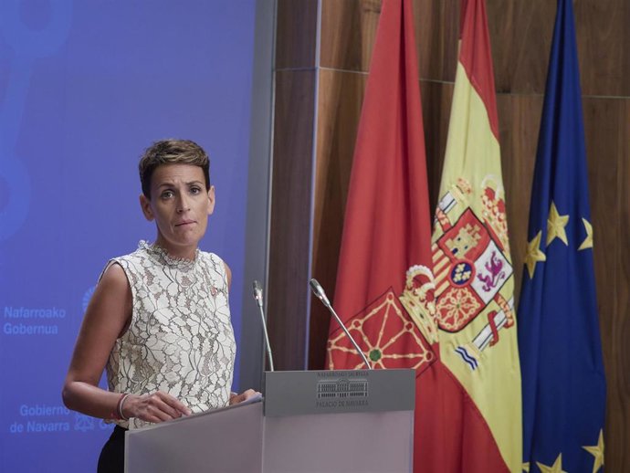La presidenta de Navarra, María Chivite.