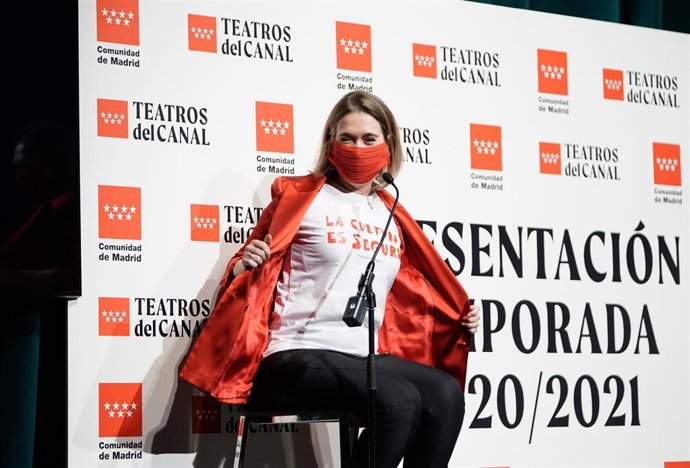 Marta Rivera de la Cruz en la presentación de la temporada de Teatros del Canal