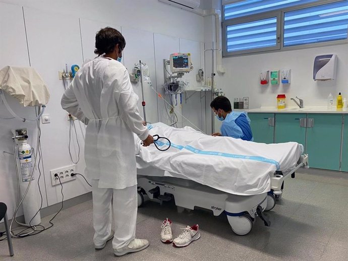 Habitación de un hospital en Menorca