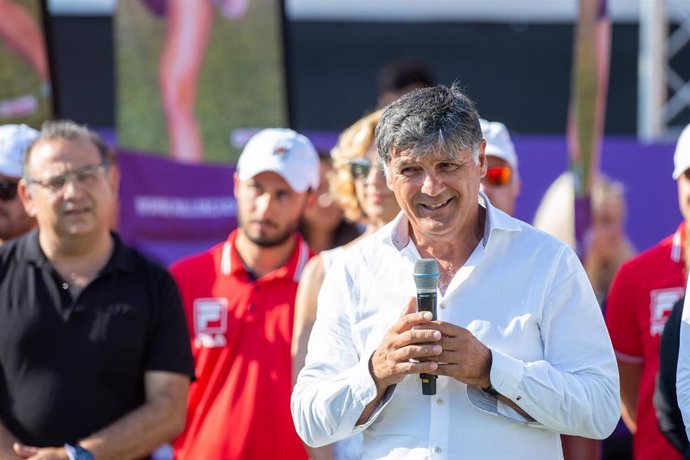 El entrenador de tenis Toni Nadal durante el Mallorca Open de 2018 jugado en Santa Ponsa