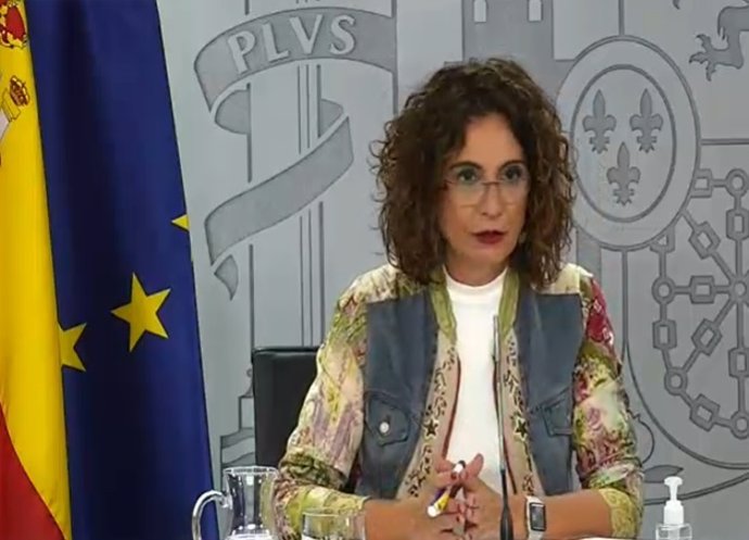 Conferncia de premsa de la portaveu del Govern espanyol, María Jesús Montero, després del Consell de Ministres