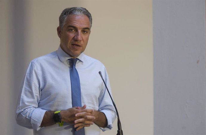 El consejero de la Presidencia, y portavoz del Gobierno de la Junta de Andalucía, Elías Bendodo, en una foto de archivo.