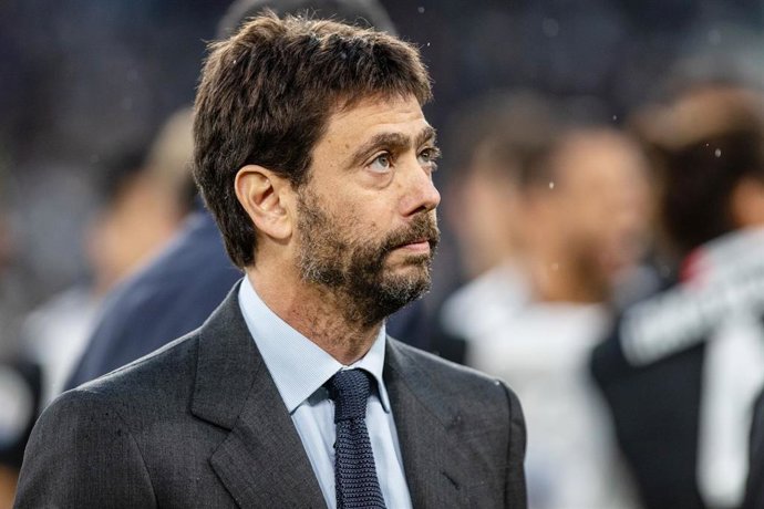 Andrea Agnelli durante un partido de la Juventus