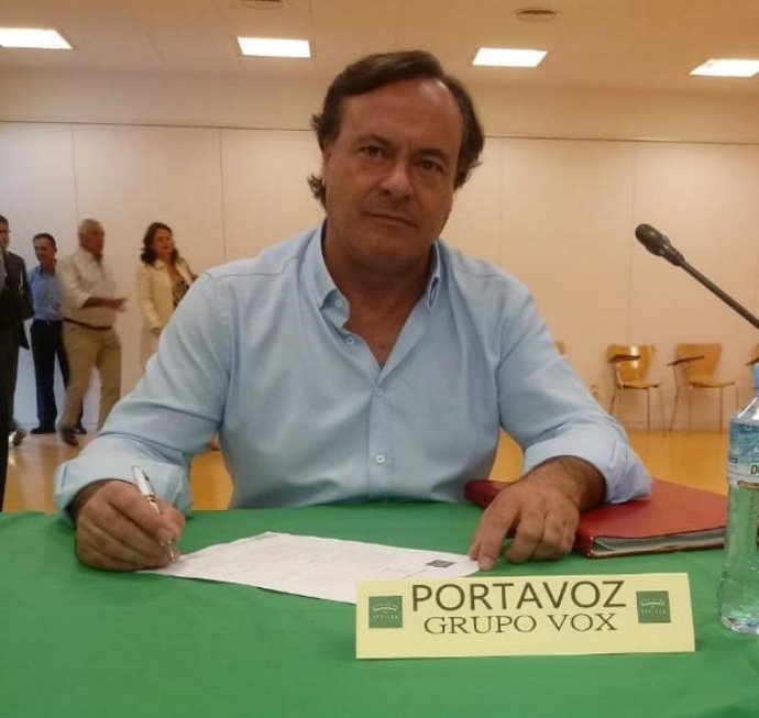 El portavoz de Vox en la Diputación de Sevilla, Rafael García Ortiz
