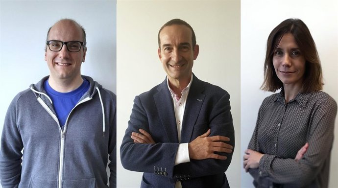 Los miembros del grupo de Ciencia de datos para la investigación en servicios y políticas del Instituto Aragonés de Ciencias de la Salud, Enrique Bernal-Delgado, Ester Angulo-Pueyo y Francisco Estupiñán-Romero
