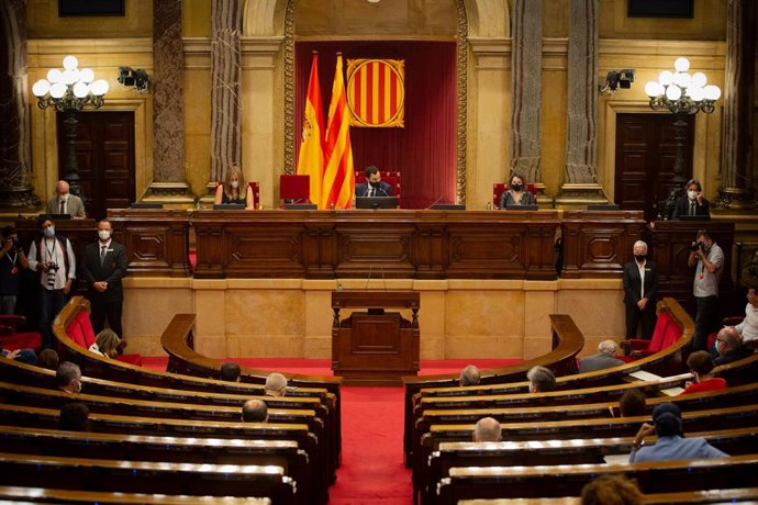 Pleno del Parlament.