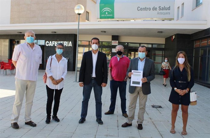 El secretario general del PSOE de Málaga, José Luis Ruiz Espejo, en un acto en Antequera (Málaga)