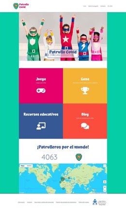 Imagen de la web 'Patrulla Covid', del Colegio de Enfermería de Navarra