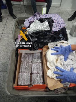 Intervención de droga en el aeropuerto de Málaga