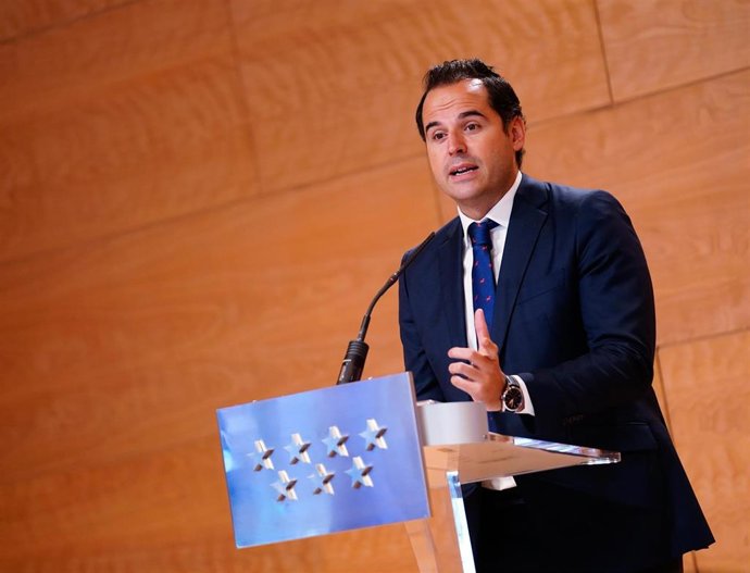 Ignacio Aguado en la rueda posterior al Consejo de Gobierno