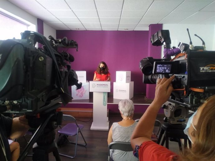 La coordinadora de Podemos, Irene de MIguel