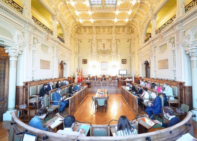 Pleno municipal del Ayuntamiento de Valladolid.