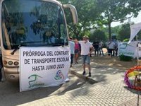 Federación de Transporte Escolar exige a la Junta el pago de desinfección diaria de autobuses y material de prevención