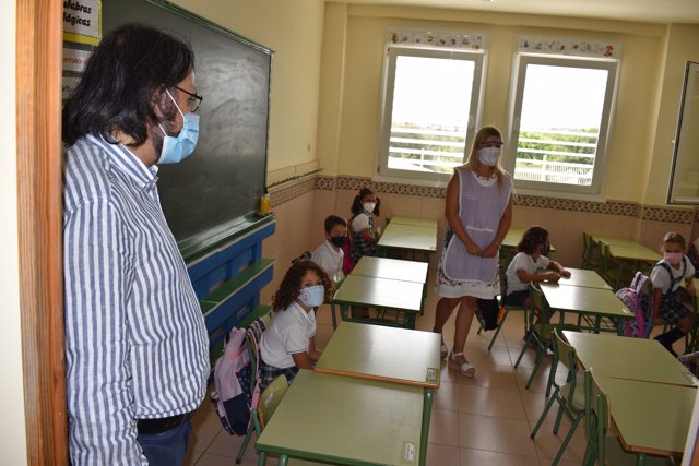 El director provincial del Ministerio de Educación en la inauguración este miércoles del curso escolar en Melilla