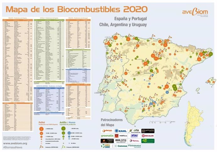 España cuenta con 169 plantas de biocombustibles sólidos con capacidad de fabric