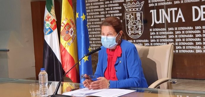 La vicepresidenta primera de la Junta de Extremadura, Pilar Blanco-Morales, en una imagen de archivo.