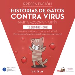 La escritora vallisoletana Marta Azcona presenta su libro Historias de gatos contra virus en Vallsur