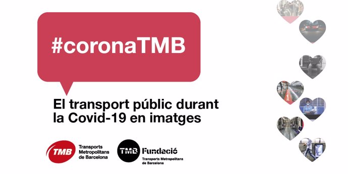 Imagen de la exposición de TMB '#CoronaTMB. El transport públic durante la Covid-19 en imágenes'