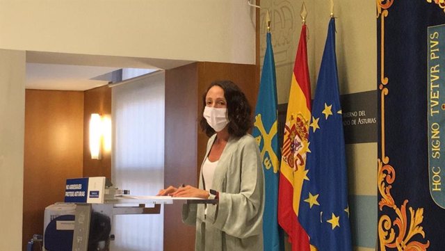 La portavoz del Gobierno del Principado y consejera de Derechos Sociales y Bienestar, Melania Álvarez