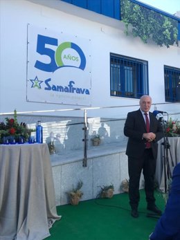 El presidente de la Diputación de Córdoba, Antonio Ruiz, en la celebración del 50 aniversario de Samafrava