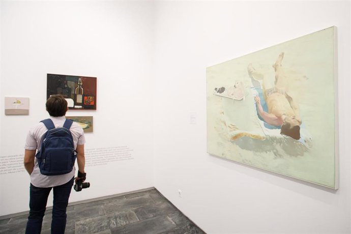 Imagen de la exposición De la belleza y lo sagrado, la primera retrospectiva de la pintora navarra Isabel Baquedano