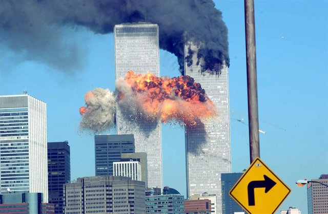 Las Torres Gemelas durante los atentados del 11-S