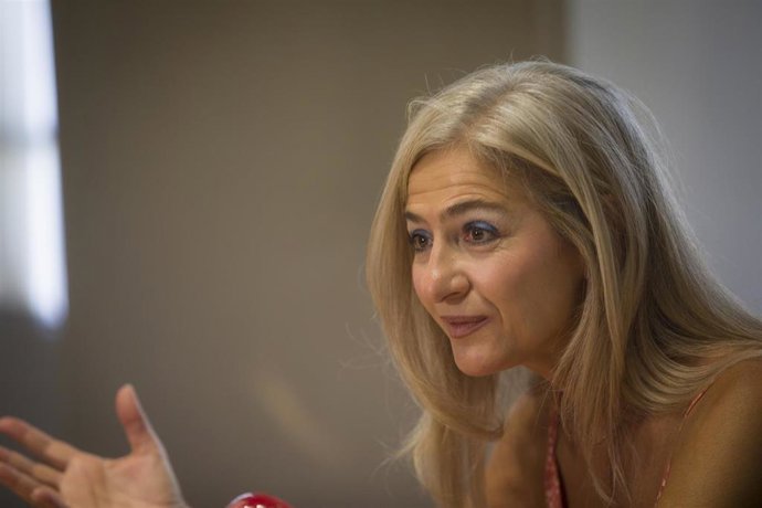 La consejera de Cultura y Patrimonio Histórico de la Junta de Andalucía, Patricia del Pozo, durante la entrevista concedida a Europa Press. En Sevilla (Andalucía, España), a 29 de agosto de 2020.