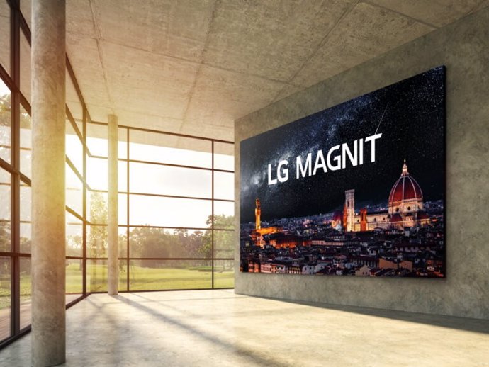 LG lanza su nueva pantalla Magnit con tecnología microLED de 163 pulgadas y reso