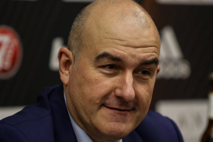 Jaume Ponsarnau head coach of Valencia Basket  during Euroleague Turkish Airlines  Regular Season Round 26 match between. Valencia Basket and Fenerbahce Beko Instambul  played at  Fuente de San Luis Pavilion. In Valencia, Espain. february 28, 2020.
