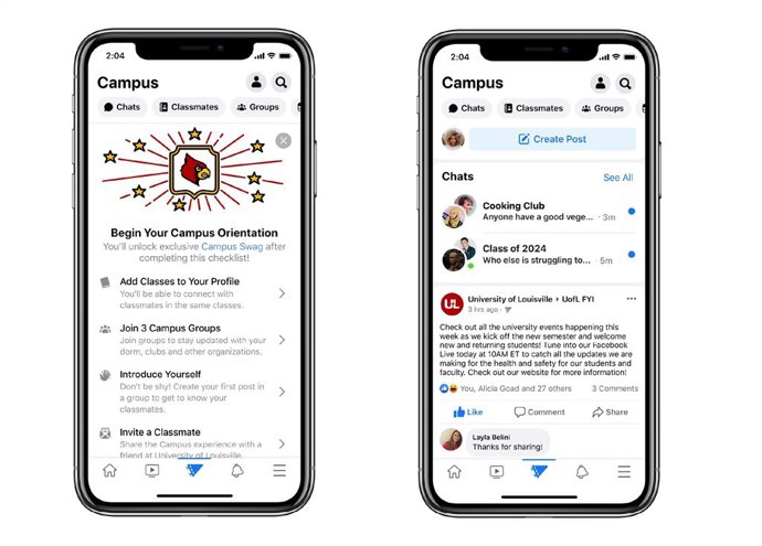 Facebook lanza Campus, un espacio dedicado a estudiantes universitarios